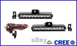 100W CREE LED Light Bar Fog Lamp Kit with Lower Bumper Bracket For 17+ Ford Raptor