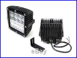 100W Hybrid-Beam LED Pods withFoglight Location Bracket/Wiring For 11-16 F250 F350