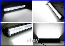 120W 20 LED Light Bar with Lower Bumper Mounting Bracket, Wiring For Nissan Titan