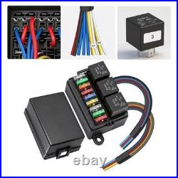 12V Relay Fuse Box Organized Wiring Harness Pre-wired Color-coded Wiring