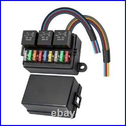 12V Relay Fuse Box Organized Wiring Harness Pre-wired Color-coded Wiring