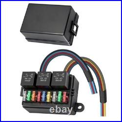 12V Relay Fuse Box Organized Wiring Harness Pre-wired Color-coded Wiring