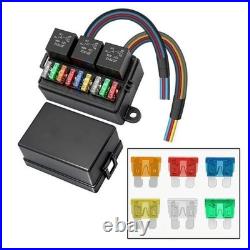 12V Relay Fuse Box Organized Wiring Harness Pre-wired Color-coded Wiring