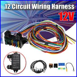 12-14 Circuit Universal Wiring Harness Muscle Car Hot Rod Street XL Wires Y