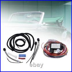 12 Circuit Fuses Wiring Harness Set 12V for Street Muscle Car Sturdy Copper Wire
