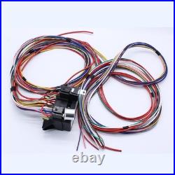 12 Circuit Fuses Wiring Harness Set 12V for Street Muscle Car Sturdy Copper Wire