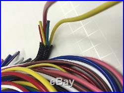 12 Circuit Universal Wire Harness 14 Fuse 12v with BRAIDED WIRE SHIELD New Hot
