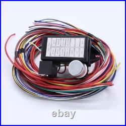 12 Circuit Wiring Harness Kit 12V Sturdy Copper Core Wires Easily Install for