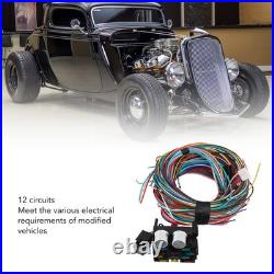 12 Circuit Wiring Harness Kit Heat Resistant Universal Automotive Fuse Wire