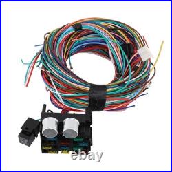 12 Circuit Wiring Harness Kit Heat Resistant Universal Automotive Fuse Wire