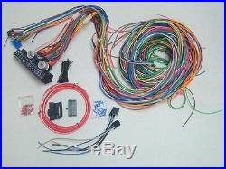 12v 24 Circuit 15 Fuse Street Hot Rod Color Wiring Harness Wire Kit Universal