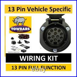 13 Pin Towbar Wiring Kit for Isuzu D-Max 2012 to 2020 Vehicle Specific Electrics