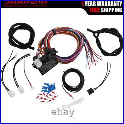 14 Pcs/Set Fuse Wires Car 12 Circuit Wiring Harness Kits Street Rods