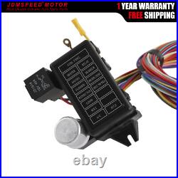 14 Pcs/Set Fuse Wires Car 12 Circuit Wiring Harness Kits Street Rods