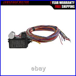 14 Pcs/Set Fuse Wires Car 12 Circuit Wiring Harness Kits Street Rods
