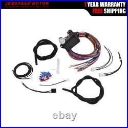 14 Pcs/Set Fuse Wires Car 12 Circuit Wiring Harness Kits Street Rods