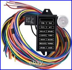 14 Way Wire Harness Assembly Fuse Muscle Car Hot Rod Street Sand Cars Universal