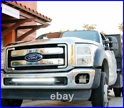 150W 30 CREE LED Light Bar with Lower Bumper Bracket, Wire For 2011-16 F250 F350
