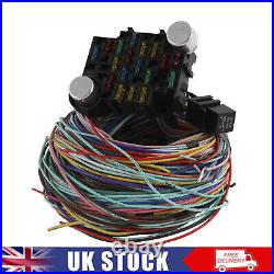 17 fuses 21 Circuit Wiring Harness Street Rod Universal Long Wire Set For CHEVY