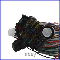 17 fuses 21 Circuit Wiring Harness Street Rod Universal Wire Kit For CHEVY