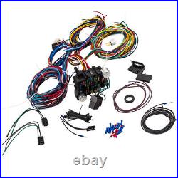 17 fuses and 21 circuits Wiring Harness Street Rod Universal Wire Kit