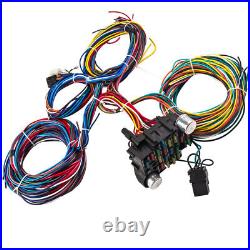 17 fuses and 21 circuits Wiring Harness Street Rod Universal Wire Kit