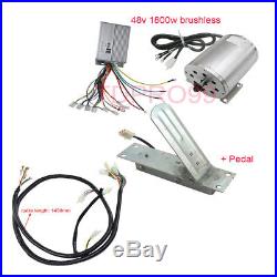 1800W 48V Brushless Motor Controller Throttle Pedal Wire Harness Electric gokart