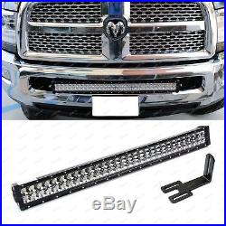 180W 30 LED Light Bar with Bumper Bracket, Wirings For 03-up Dodge RAM 2500 3500