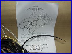 1965-1966 VW Volkswagen STD Bug Sedan T1 Wiring Works MAIN Harness Kit -USA MADE