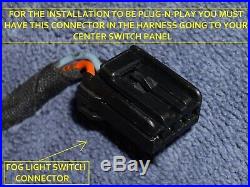 1997 2001 Jeep Cherokee XJ OEM Fog Lights Wire Harness Switch Panel ADD ON KIT