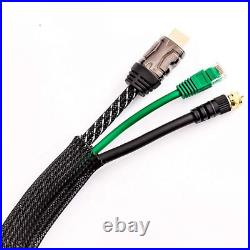 1-50M Insulated Braided Sleeving Tight Wire Harness Cable Sleeve Nylon Tube