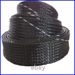 1mm -100mm Black Expandable Braided Cable Sleeving Wire Harness Auto Sheathing