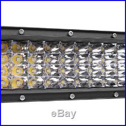1pc 52inch 3000W 465000LM Curved Led Spot Flood Combo Light Bar + Wiring Harness