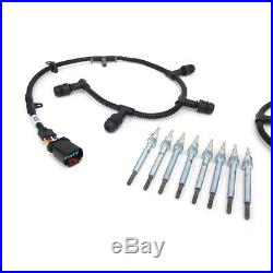 2005-2007 Ford F250 F350 6.0L Diesel Glow Plug Wire Harness Spark Plugs Set OEM