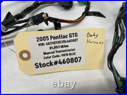 2005 Pontiac GTO Chassis Body Junction Wire Wiring Harness OEM