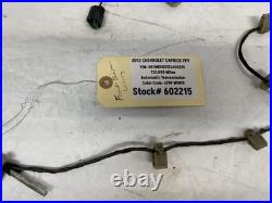 2012 Chevy Caprice PPV Front Bumper Fog Light Lamp Wire Wiring Harness OEM