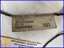 2012 Chevy Caprice PPV Front Bumper Fog Light Lamp Wire Wiring Harness OEM
