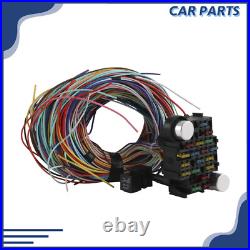 21 Circuit 17 fuses Wiring Harness Set Universal Wire Accessories Fits CHEVY
