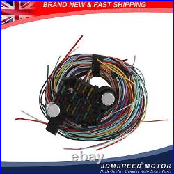 21 Circuit 17 fuses Wiring Harness Street Rod Universal Wire Kit Set Fit CHEVY