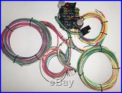21 Circuit EZ Wiring Harness CHEVY Mopar FORD Hotrods UNIVERSAL X-long Wires