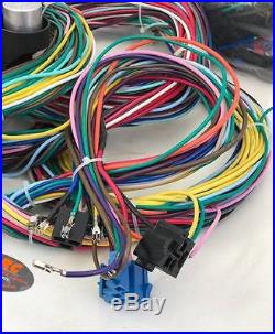 21 Circuit Universal Wiring Harness / Loom Eazy Wiring Suit Hot Rod, Rat Rod