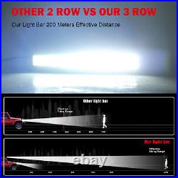 2275W Light Bar Tri-Row 52 Inch Curved LED Bar Spot Flood Combo /Wiring Harness