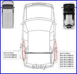 2 PARTS for sliding door wire harness RHD/LHD VANPeugeot Citroen Opel Vauxhall