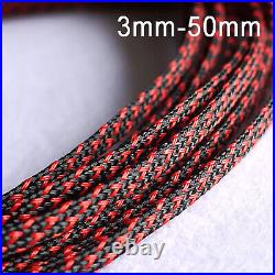Ø3mm-50mm PET Braided Sleeving Braid Cable Wiring Harness Loom Protection
