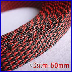 3mm to 50mm PET Braided Sleeving Braid Cable Wiring Harness Loom Protection
