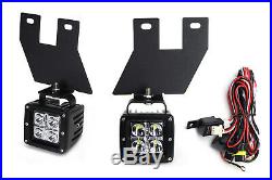 40W CREE LED Pods with Foglight Bracket, Wirings For Ford F250 F350 F450 Excursion