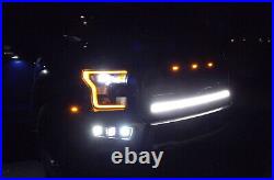 40 240W Curved LED Light Bar with Above Bumper Mounts, Wiring For 17+ Ford Raptor