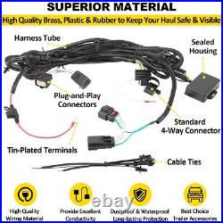 4 Way Trailer Tow Hitch Wiring Harness For Jeep Wrangler JL JLU 2018-2023