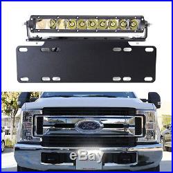 50W CREE LED Lightbar withLicense Plate Mount Bracket Wiring 4 All Truck SUV Jeep