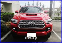 60W CREE LED Light Bar with Hood Scoop Mount Bracket, Wiring For 16+ Toyota Tacoma